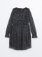 Crew Neck Glittering Girl Dress